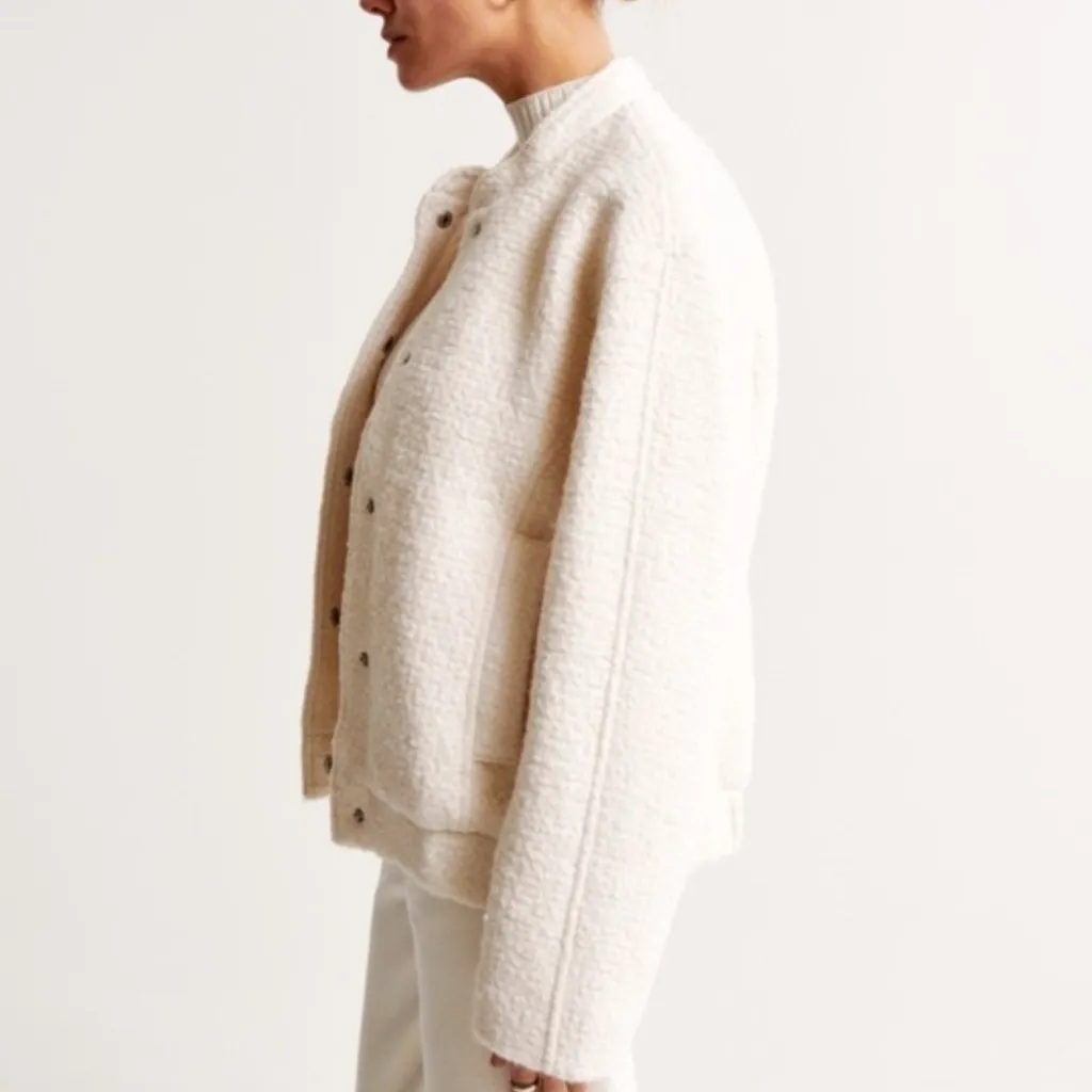 Abercrombie & Fitch  Wool Bomber Jacket - Image 2