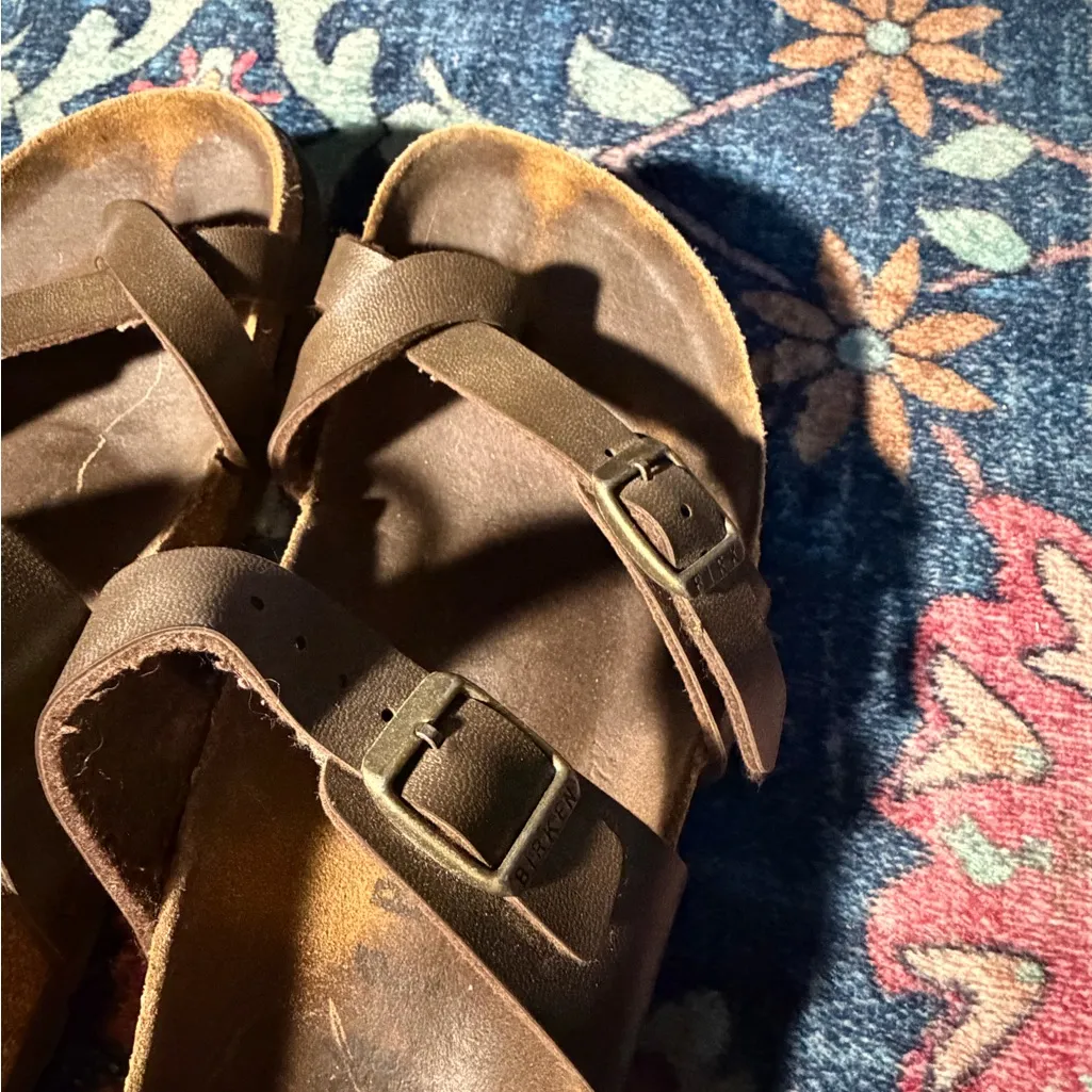 Brown Birkenstock Sandals - Image 5