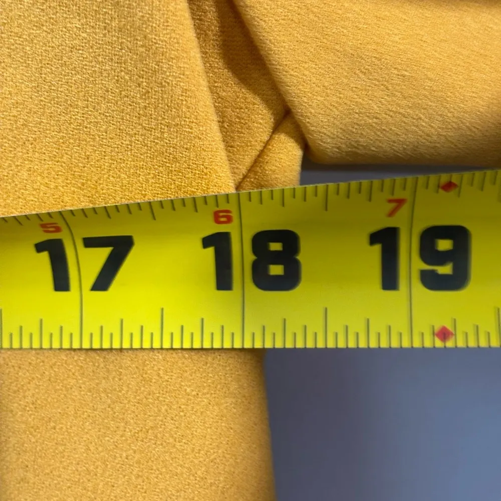 NWT Nine West draped front Cardigan Blazer XS Cezanne Yellow Business Career - Image 6