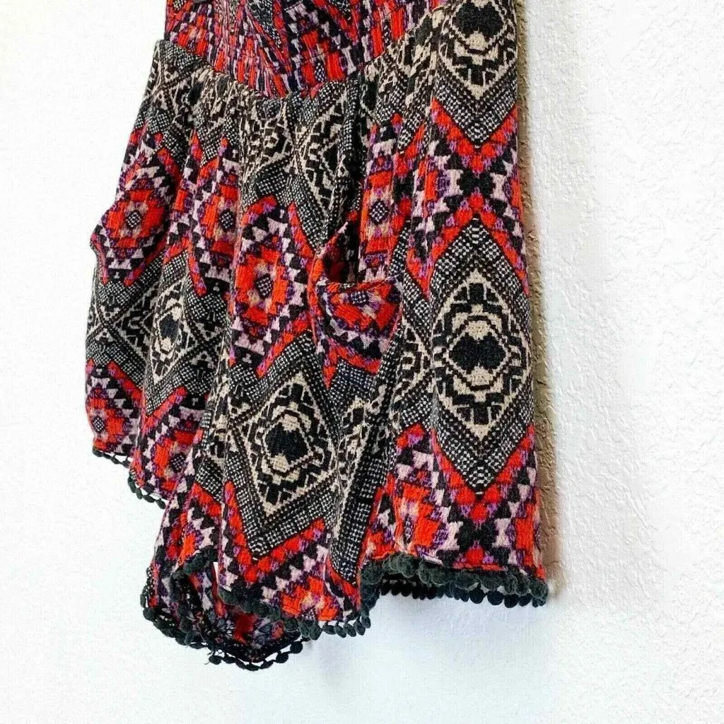 Socialite Shorts Womens Small Boho‎ Festival Tribal Crochet Hem Pockets - Image 5