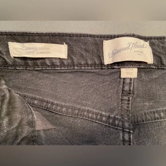 Universal Thread Goods Co, High‎ Rise Boot Cut, Black Jeans, size 27R - Image 9