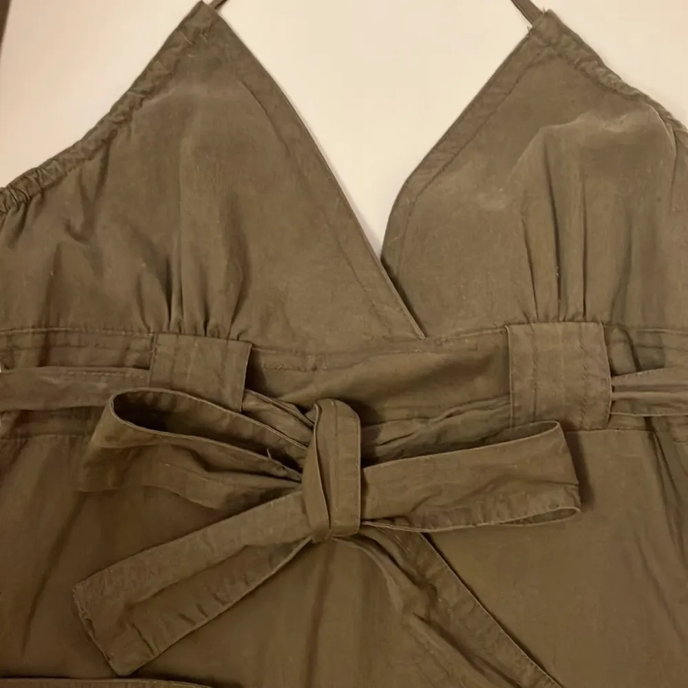 Olive green cargo style halter top size small - Image 6