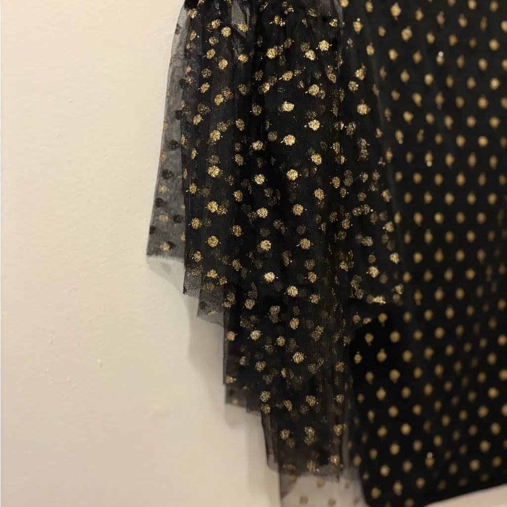 Worthington Black Blouse with Gold Accents - Image 8