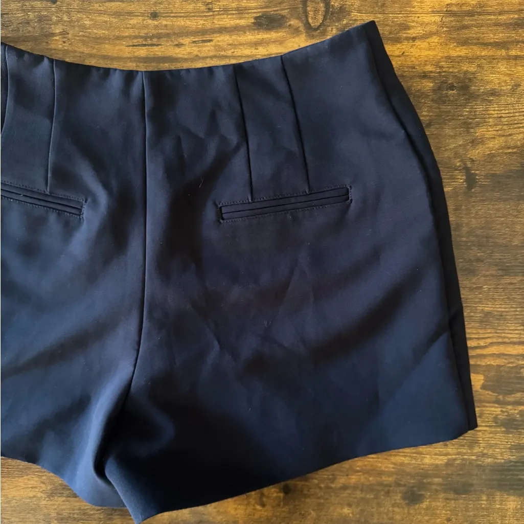 Women's Maeve Navy Skort Tailored Faux Wrap Pockets Skirt Built In Short 10 - Image 5