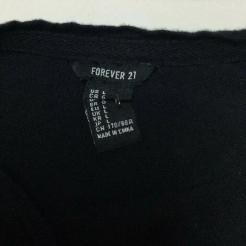 West Coast Summer Festival Womens T-shirt Size L Black Forever 21 Graphic Tee - Image 3