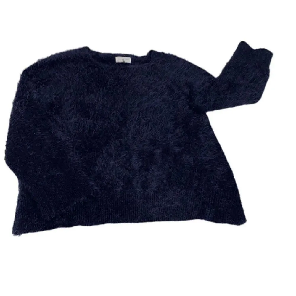 Lou & Grey Soft Cozy Navy Blue Sweater(Size XS) - Image 3