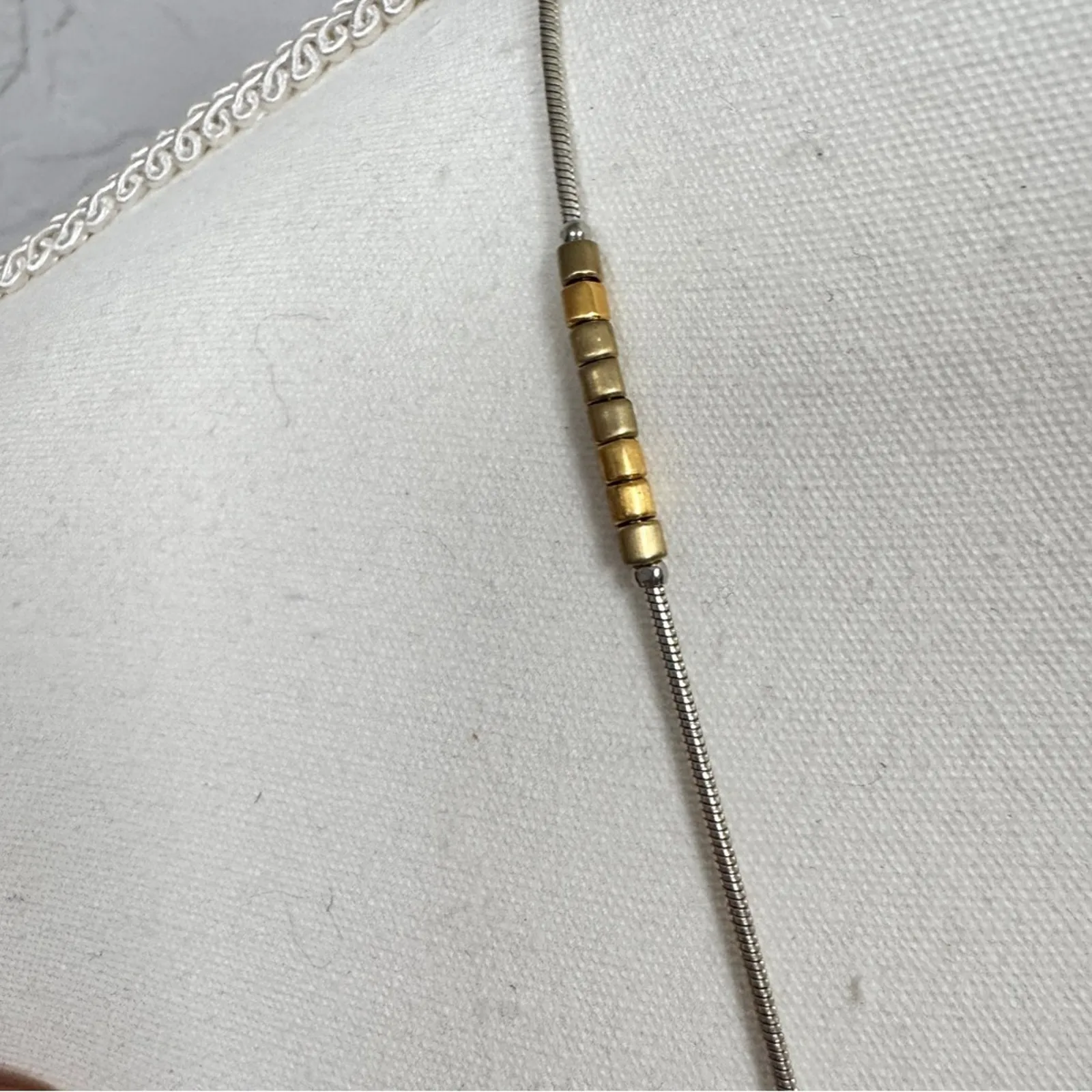 LC Lauren Conrad Silver Gold Tone Long Chain Necklace Womens Jewelry Classic - Image 5