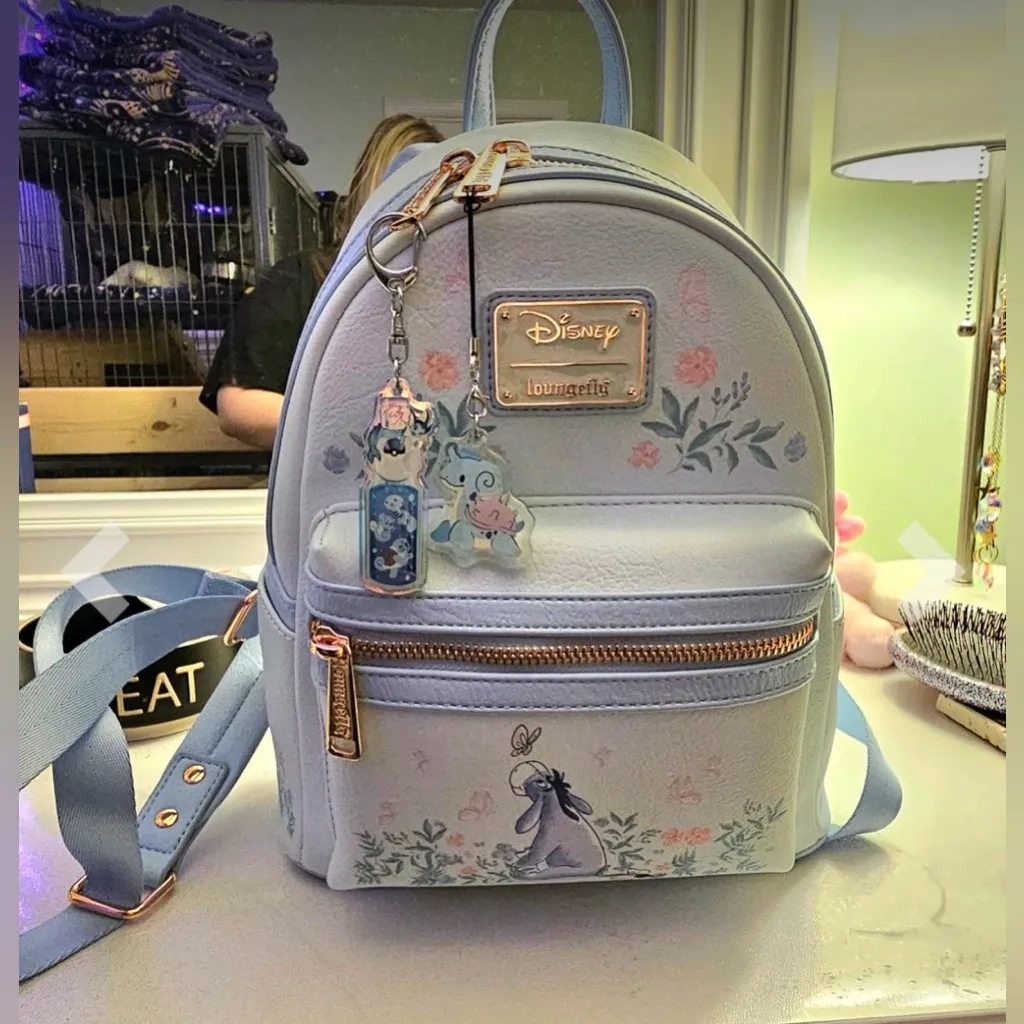 Disney Loungefly Pastel Blue Eeyore Backpack - Image 11
