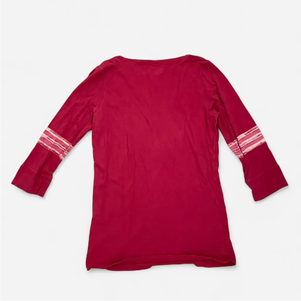 BOGO Lucky Brand Y2K Style Varsity Clover 3/4 Long Sleeve Tee in Small - Image 5