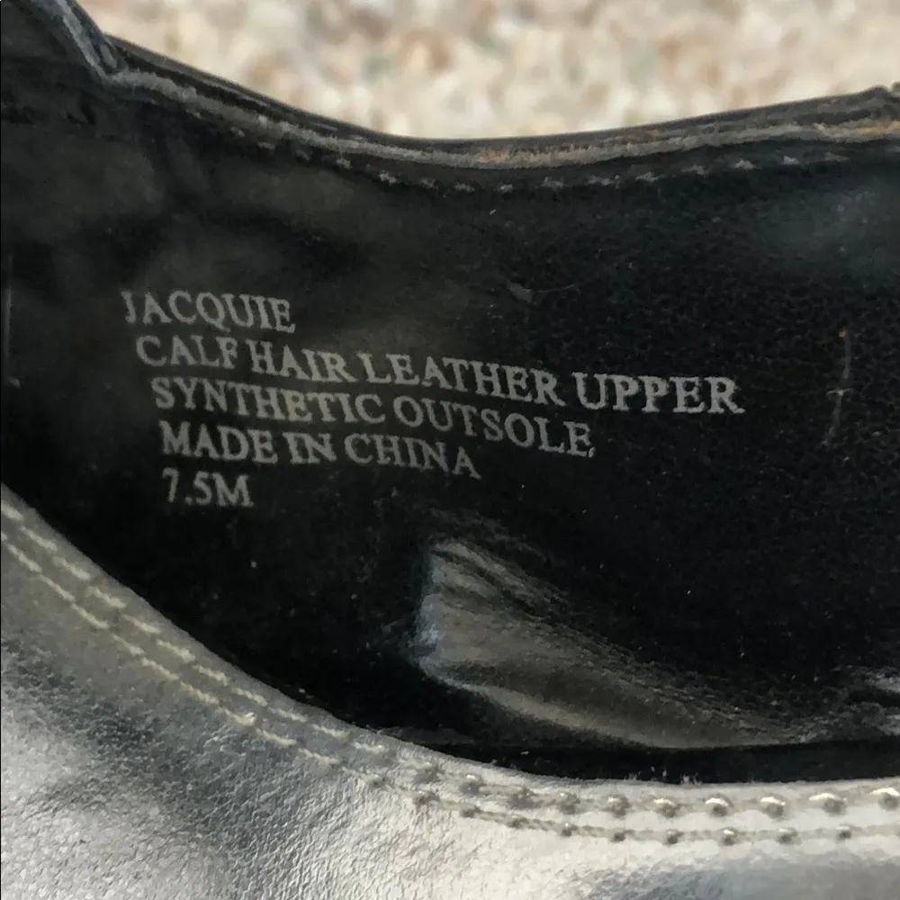 White House Black Market Jacquie Calf Hair Leather Slingback Heels - Image 4