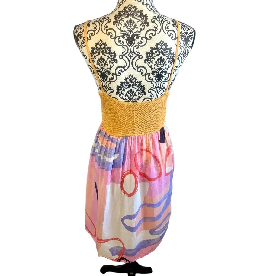 UNITED COLORS OF BENETTON Two-Tone Midi Dress - Image 2