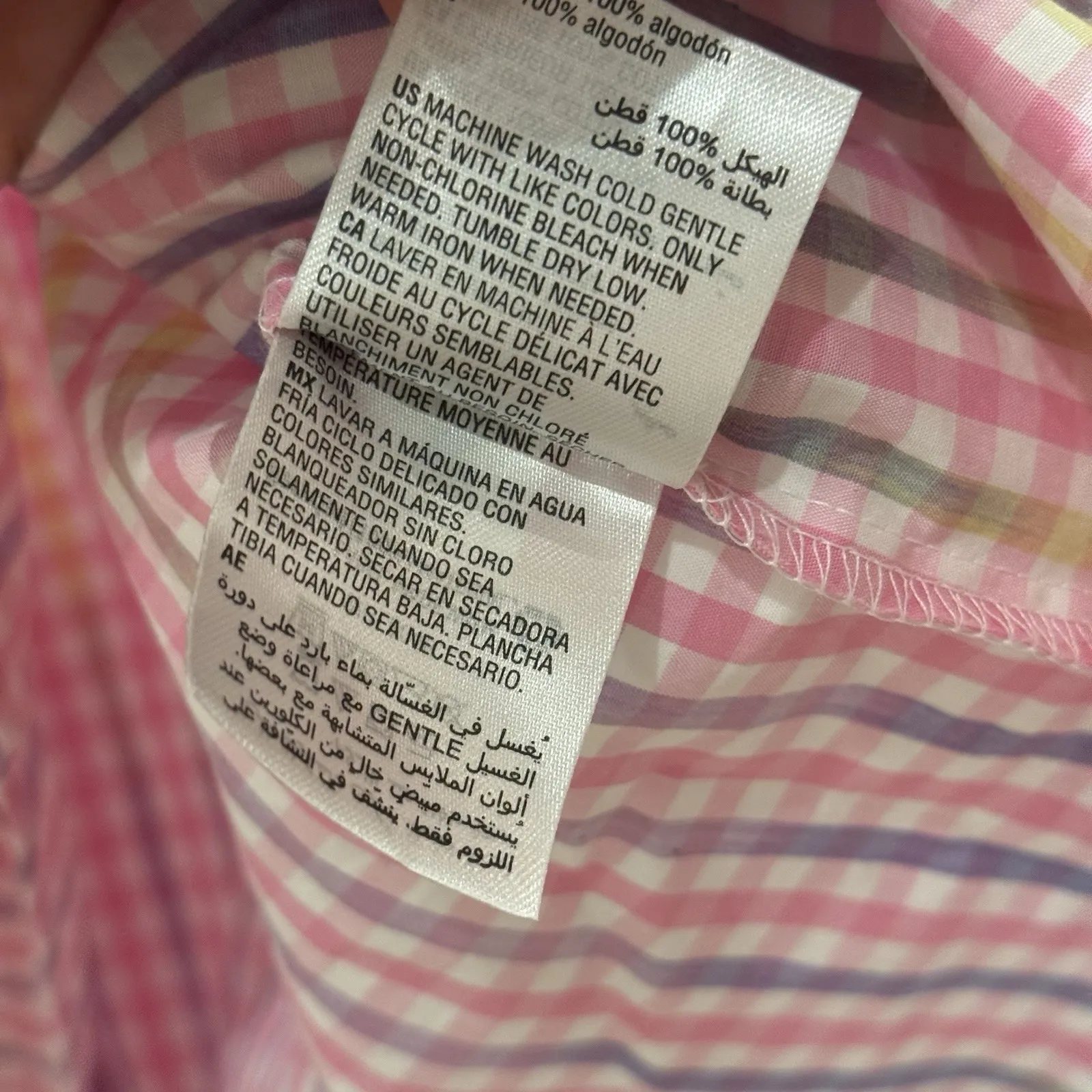 Charter Club Women‎ S Cotton Preppy Party Plaid Midi Baby Shower Pink Blue Dress - Image 8