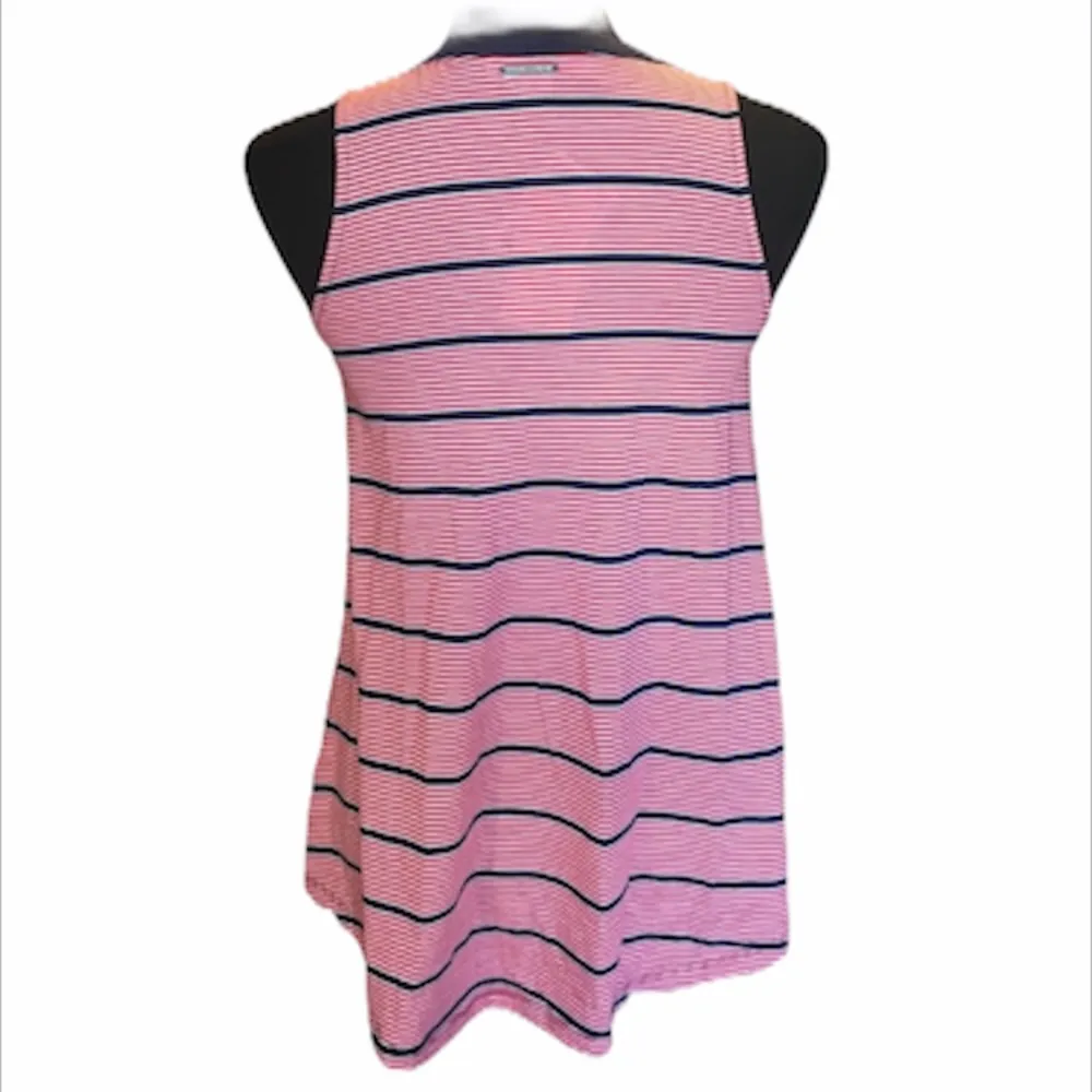 MICHAEL Michael Kors Striped Tank Top, Red, White - Image 2