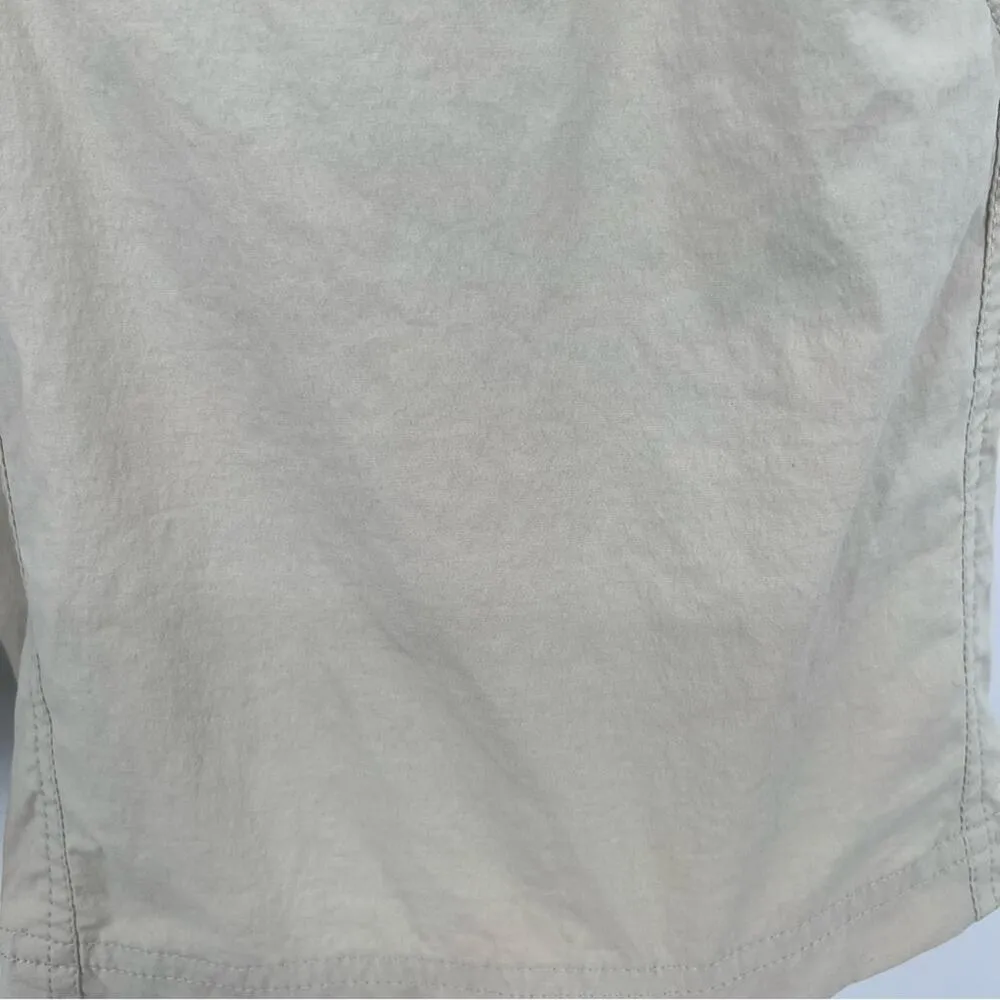 L.L. Bean nylon shorts women's size 4 comfort waistband trail outdoor hiking tan - Image 9