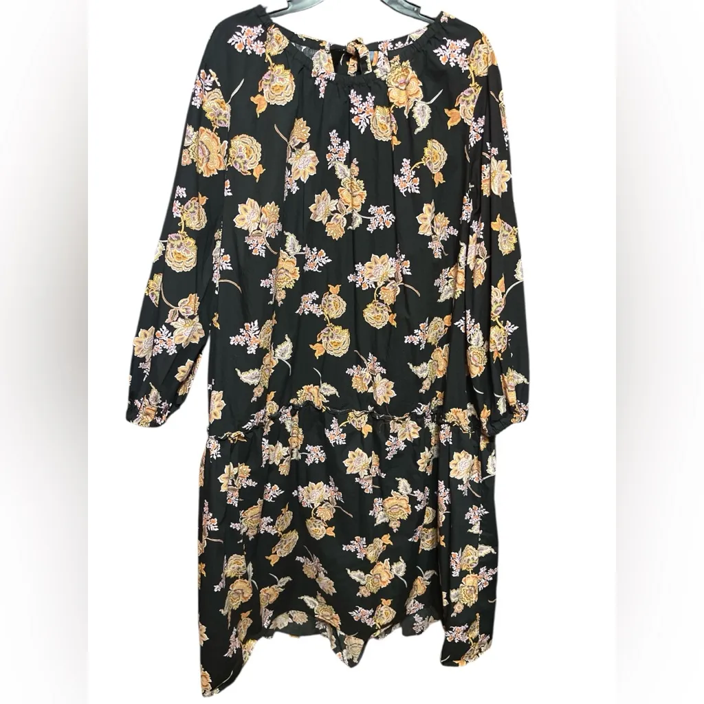 Who What Wear Floral Black Dress - Image 2