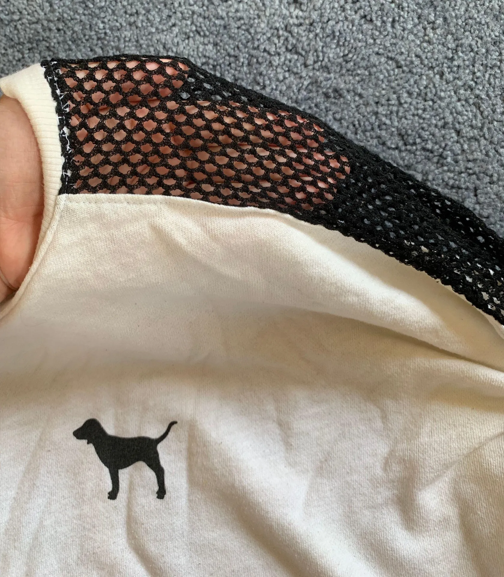 Victoria Secret PINK Mesh Crewneck Sweater - Image 5