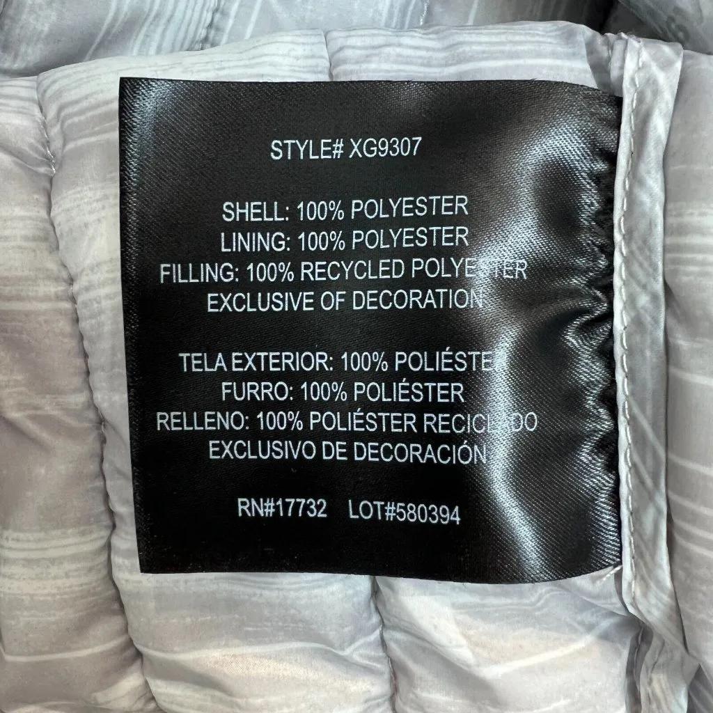 Gerry Puffer Vest Womens Large Gray Full Zip Lightweight Outdoor Stowaway Hood L - Image 11