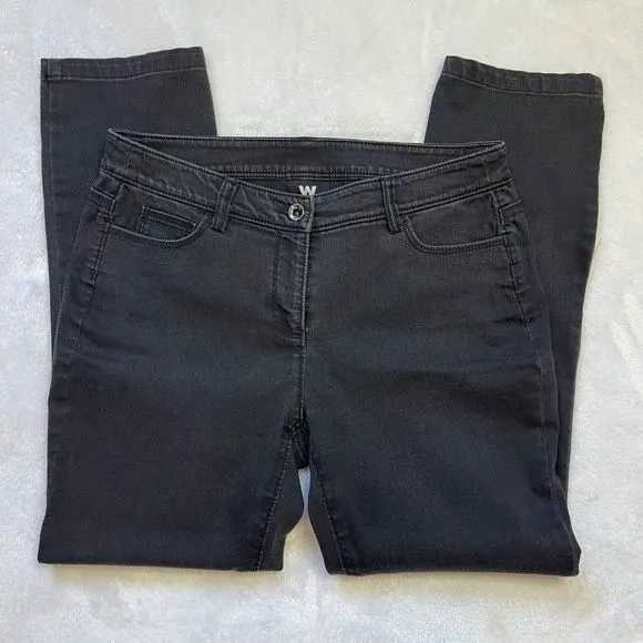 W by Worth‎ Women's Black Lightweight Cotton Blend Denim Skinny Jeans Size 2 - Image 6