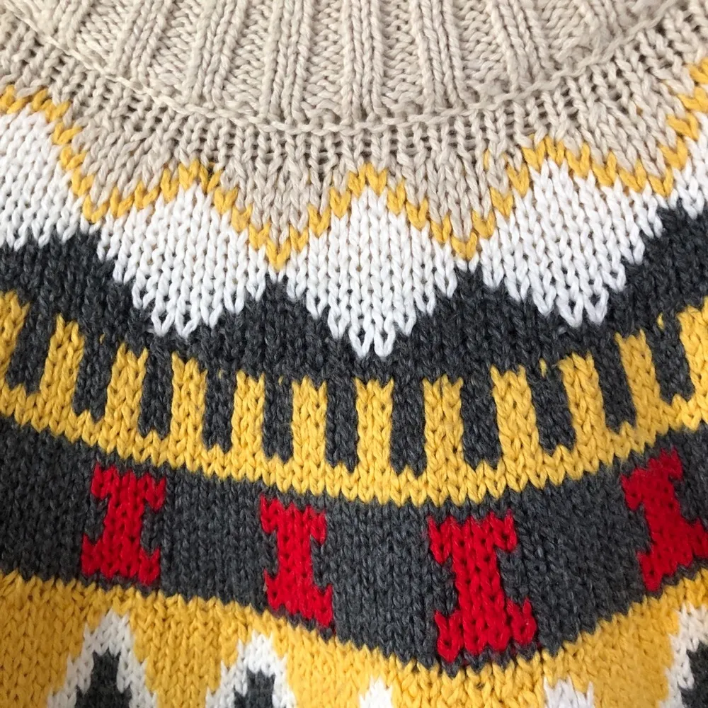 Aerie Fair Isle Sweater XS Oversized - Image 4