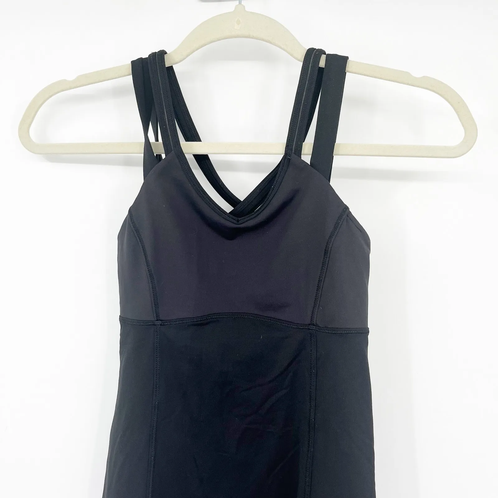 Lululemon Womens Happy Strappy Built In‎ Shelf Bra Athletic Active Gym Tank 2 - Image 5