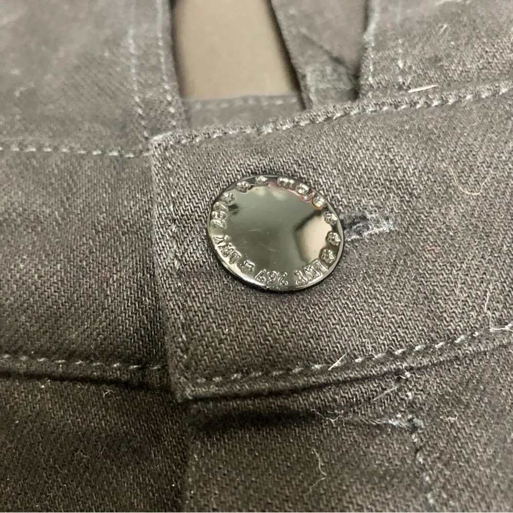 Ritana Pinafore Jumper Skirt Skirtalls Strap-Detail Black Denim Overalls M - Image 8