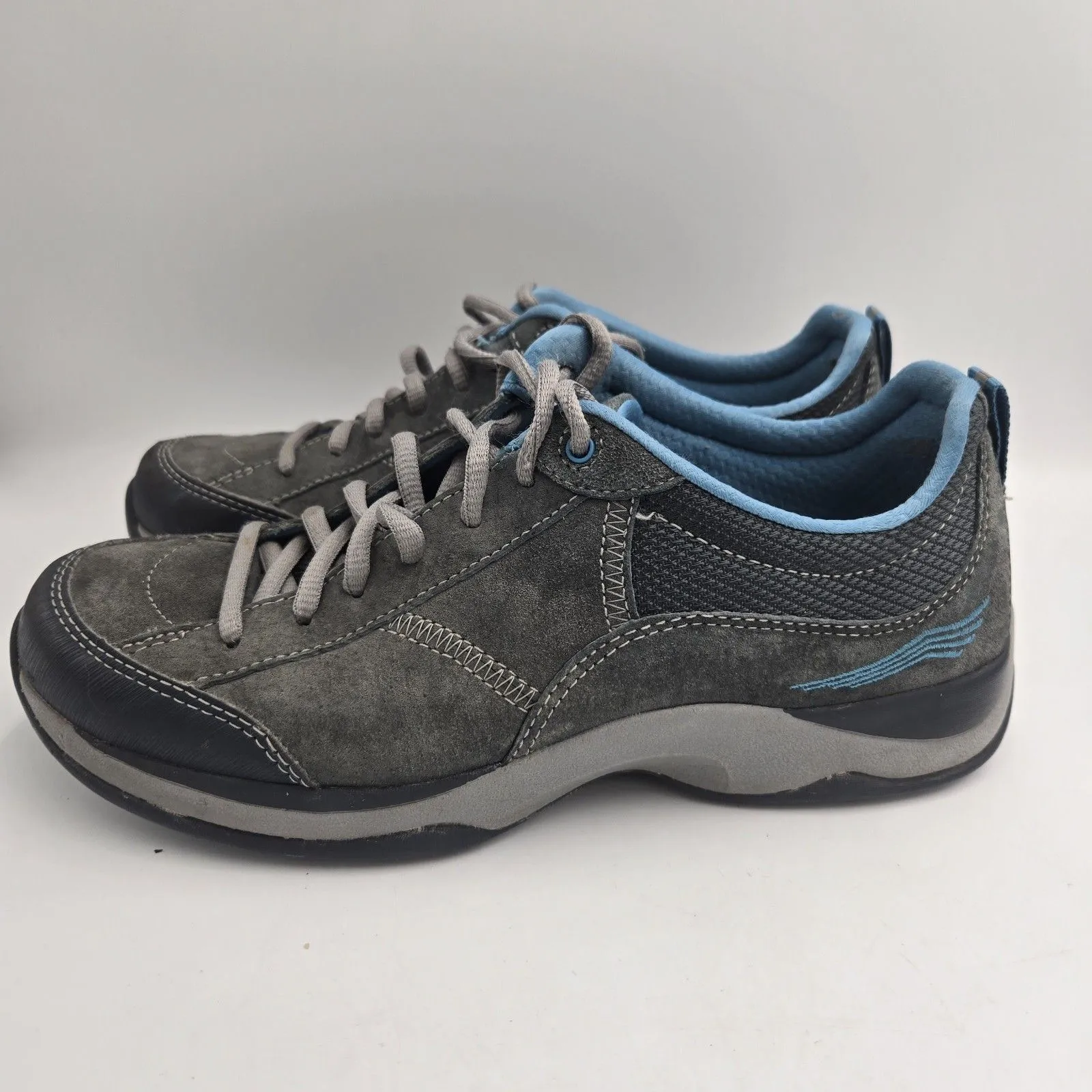 Dansko Gray Blue Leather Comfort Walking Shoes Women Size EU 39 US 8 Sneakers - Image 5