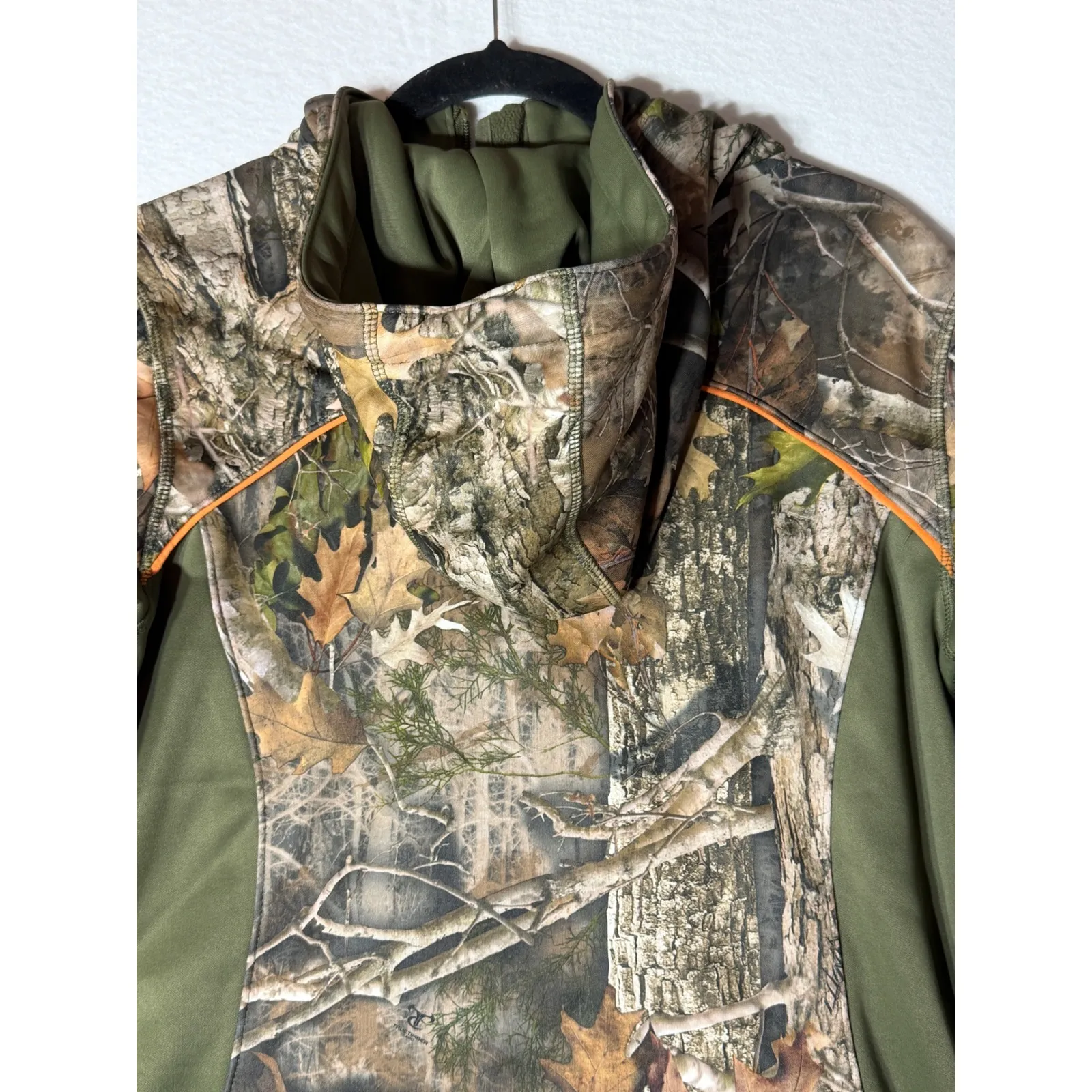 SHE Outdoor Camo Fleece Lined Hoodie Pullover Women's M hunting outdoor Green Size M - Image 10