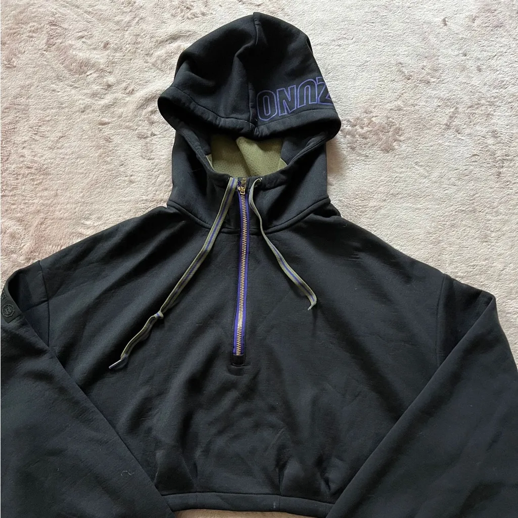 Mizuno cropped hoodie‎ size Large - Image 2