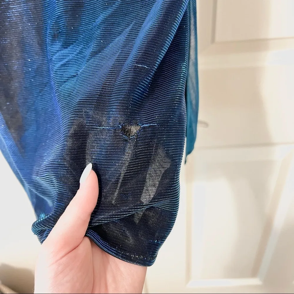 VEDA Mystery Lurex Dress Size XS - Image 7