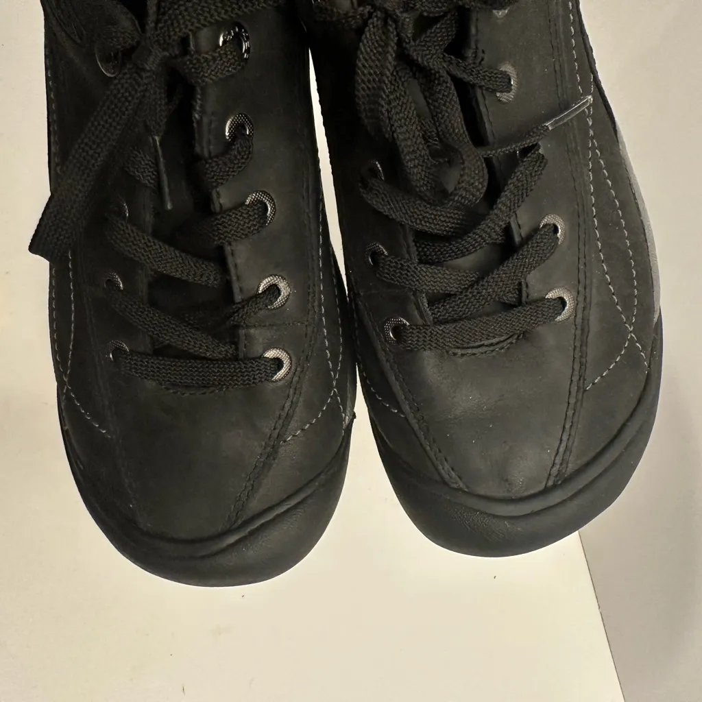 Keen Toyah Black Leather Women’s Hiking Shoes Lace Up - Trail Cap Toe Size 7.0 - Image 9