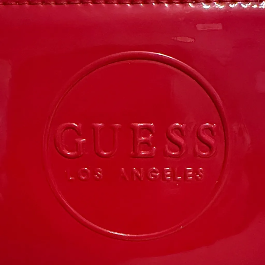 Guess Glossy Patent Red Wallet - Image 2