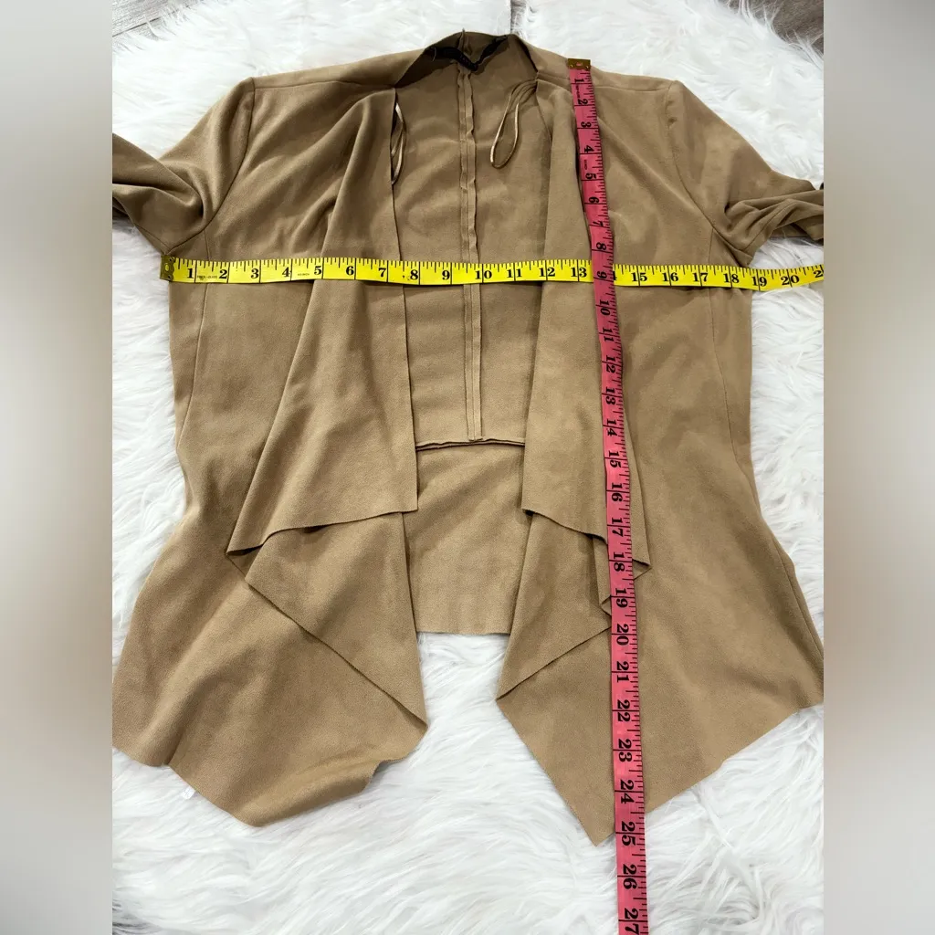 Zara Tan Long Sleeve Blazer Size XS - Image 3