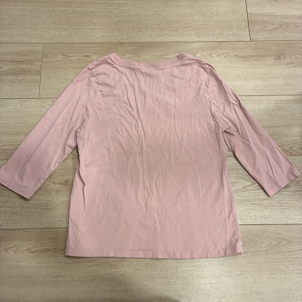Pact Women’s Organic Cotton Softspun Scoop Neck Top Pink Size L - Image 8