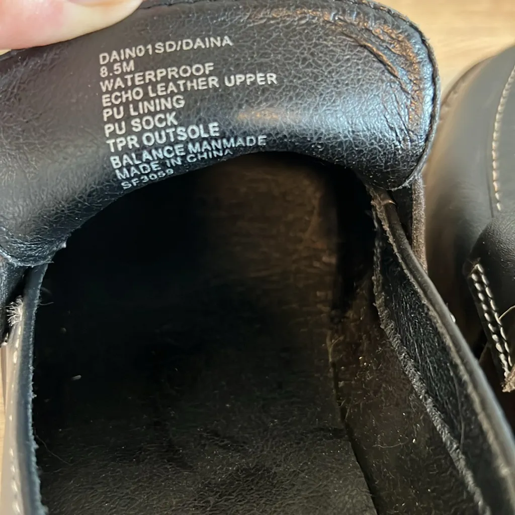 NWOT Blondo Daina Black Chunky Heel Waterproof Platform Penny Loafers, 8.5 - Image 10