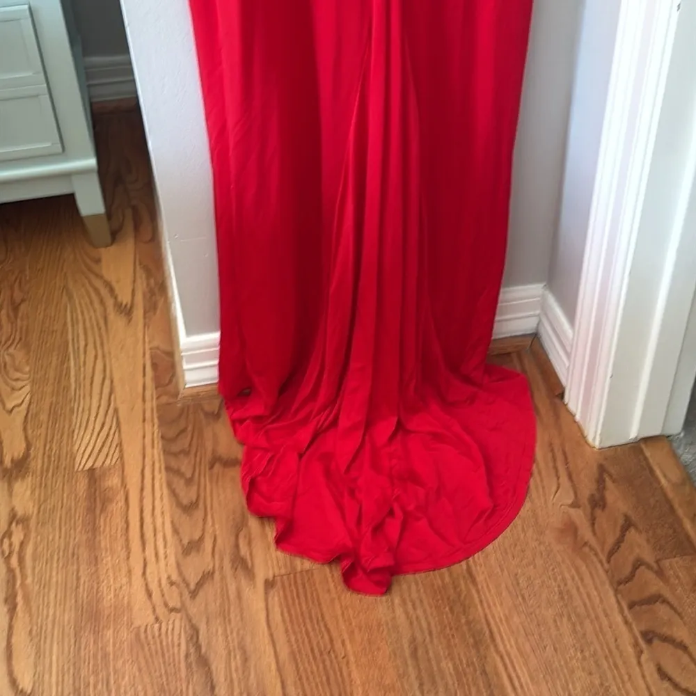 NWT NBD Simone gown bright red size medium - Image 5