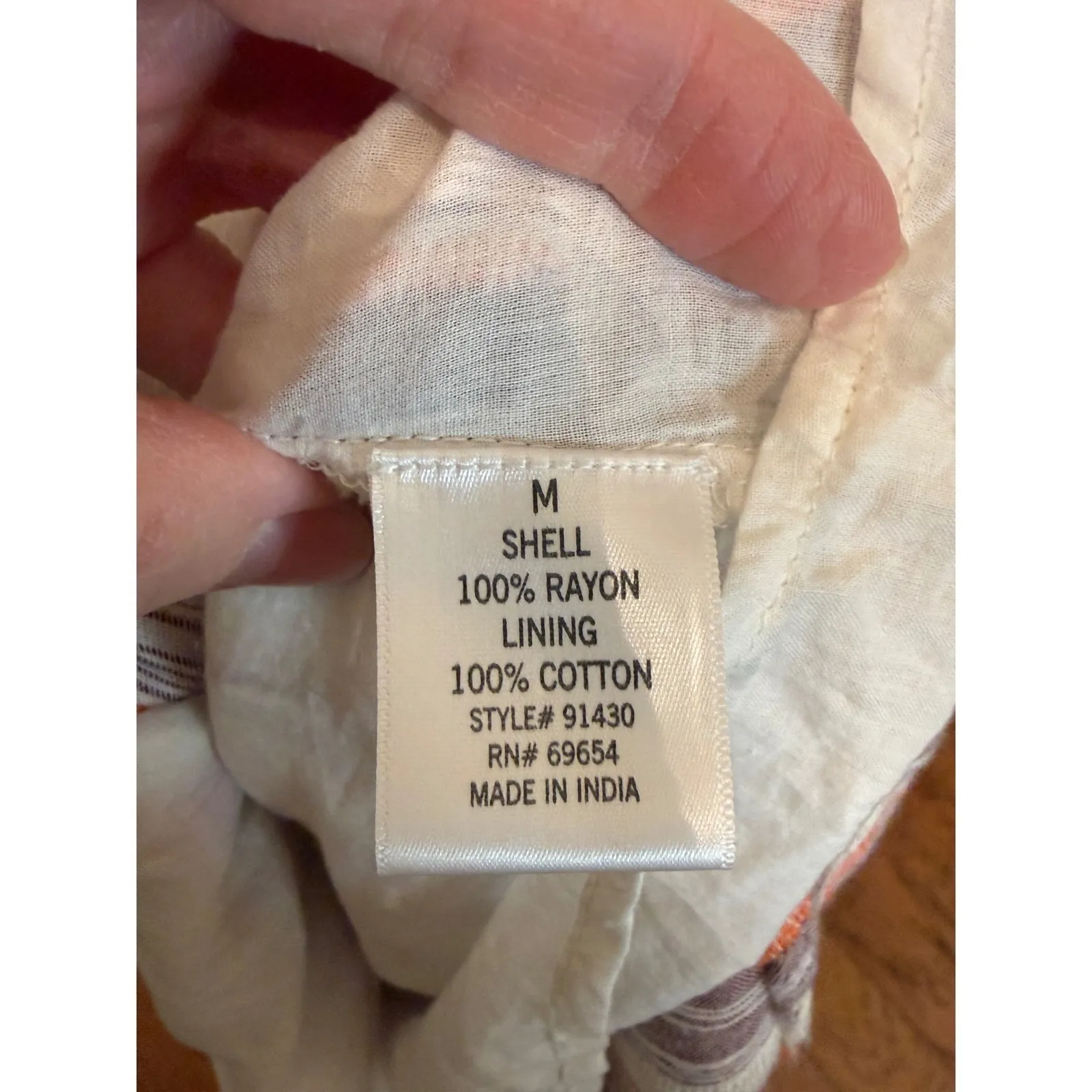 Harper Heritage Striped Maxi Dress Button Front Spaghetti Strap Boho Womens M - Image 10