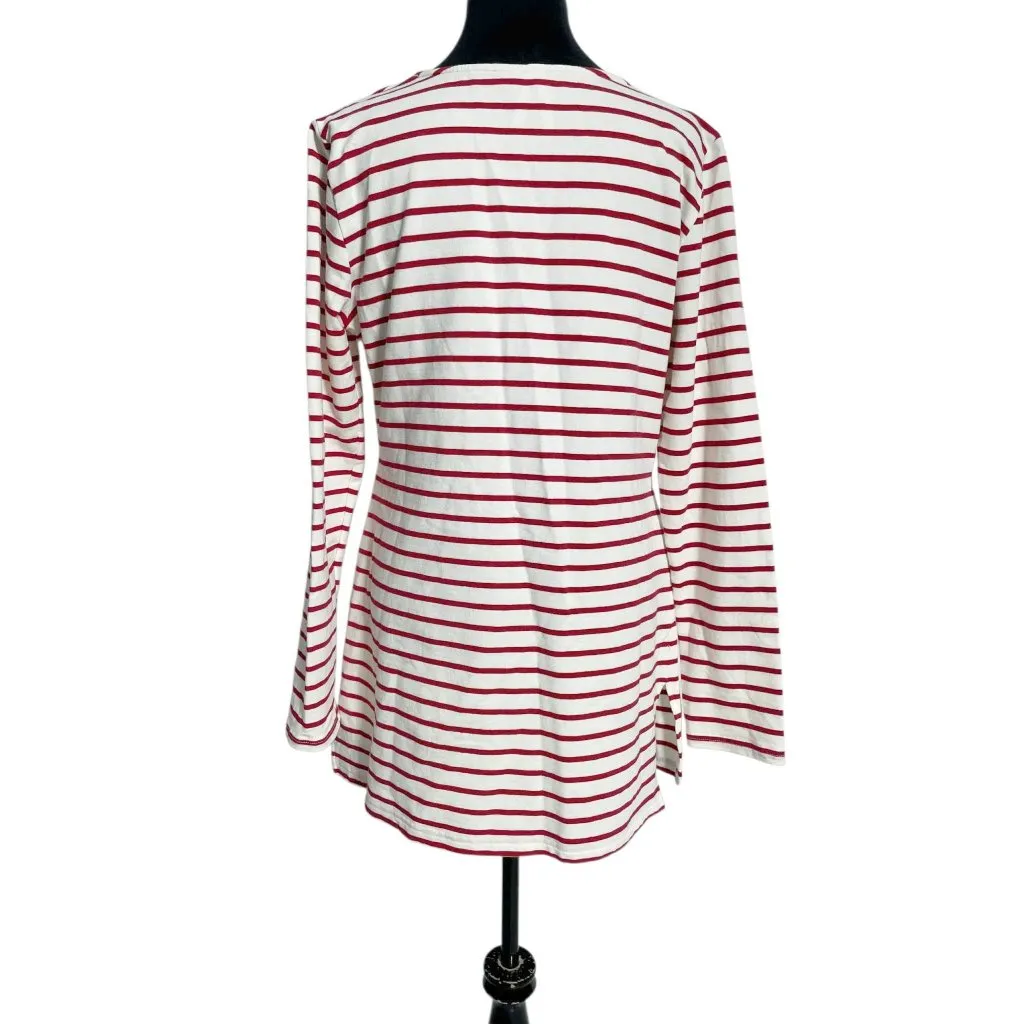 Seraphine Size Maternity Medium Top Blouse Long Sleeve Breast Feeding Friendly - Image 5