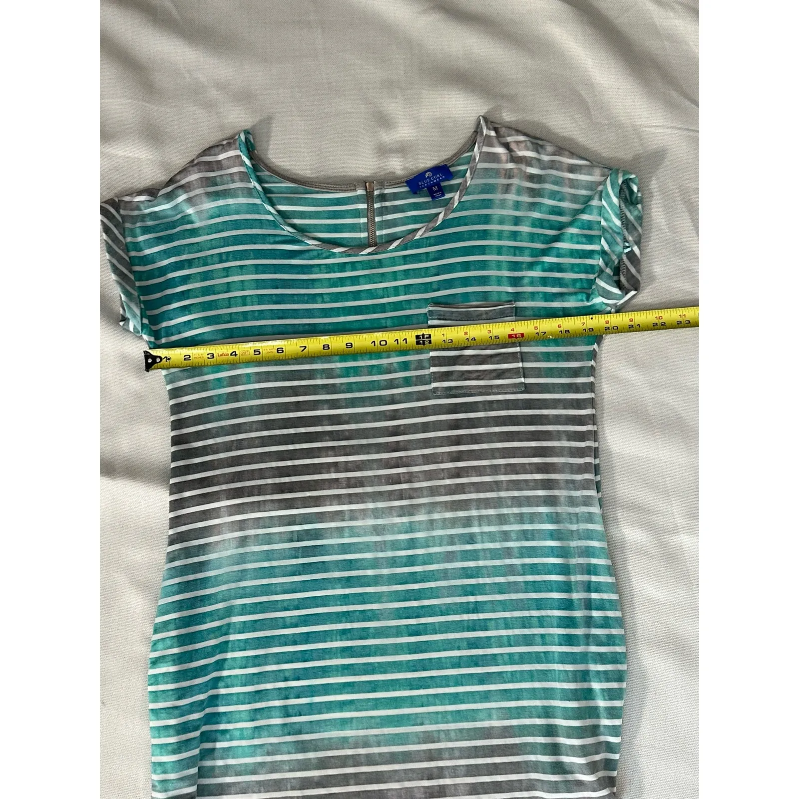 Blue Curl Beachwear Cover‎ Up Gray Size M - Image 6