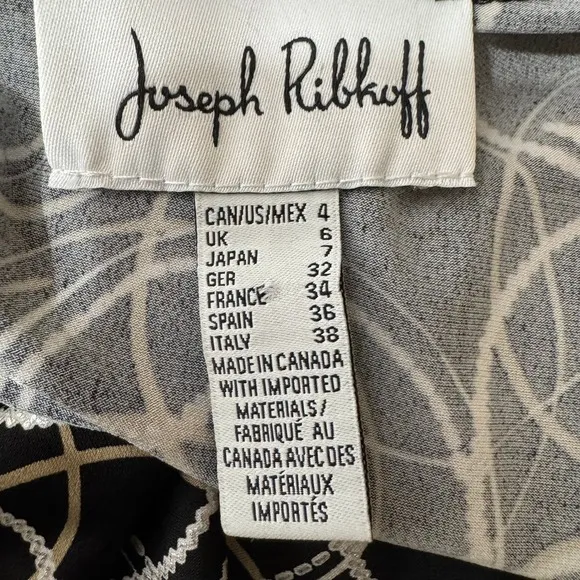 Joseph Ribkoff Short Sleeve Wrap Over Ruching On the Side Sheath Dress Size 4 - Image 7