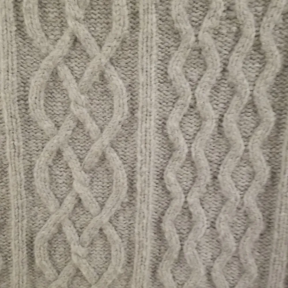 đź’•FAVORITE DAUGHTERđź’• Cable Knit Mini Skirt Wool Cashmere Storm Cloud Grey L NWT Gray Size L - Image 13