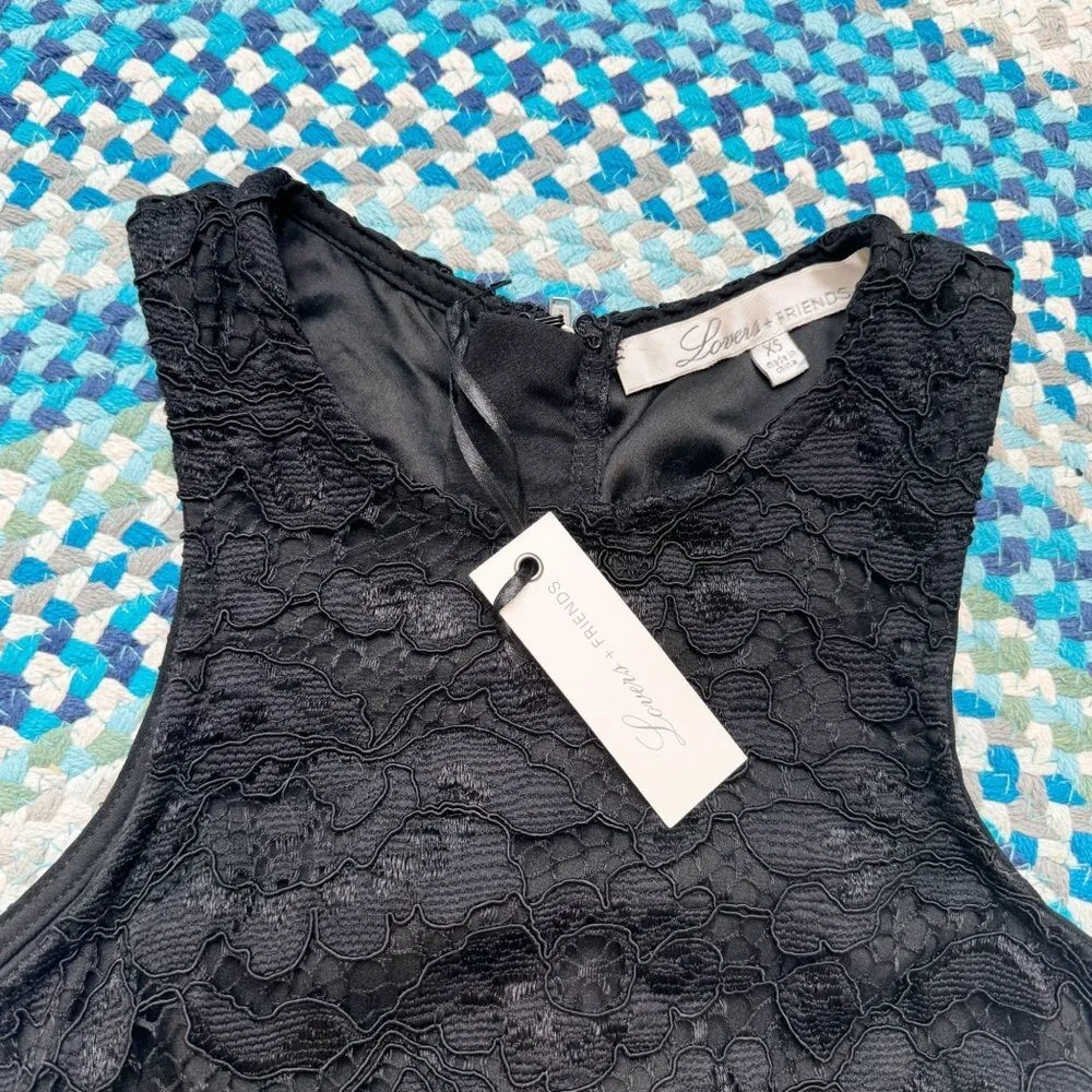 Lovers + Friends Black Lace Dress - Image 3