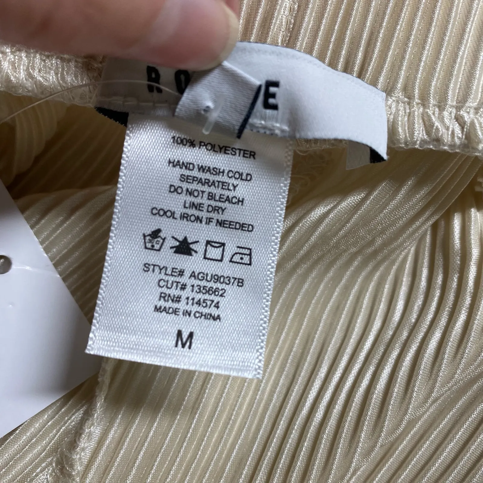 Ro & De Co-ord Accordion Pleated Cropped Wide Leg Dressy Pants M Medium New - Image 5