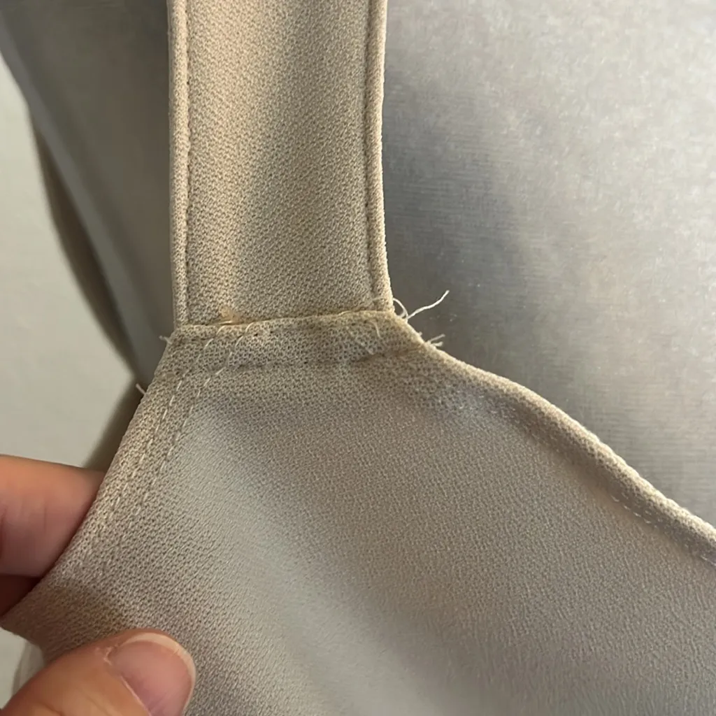 Abercrombie Cropped Tank Top Cream Size XL - Image 7