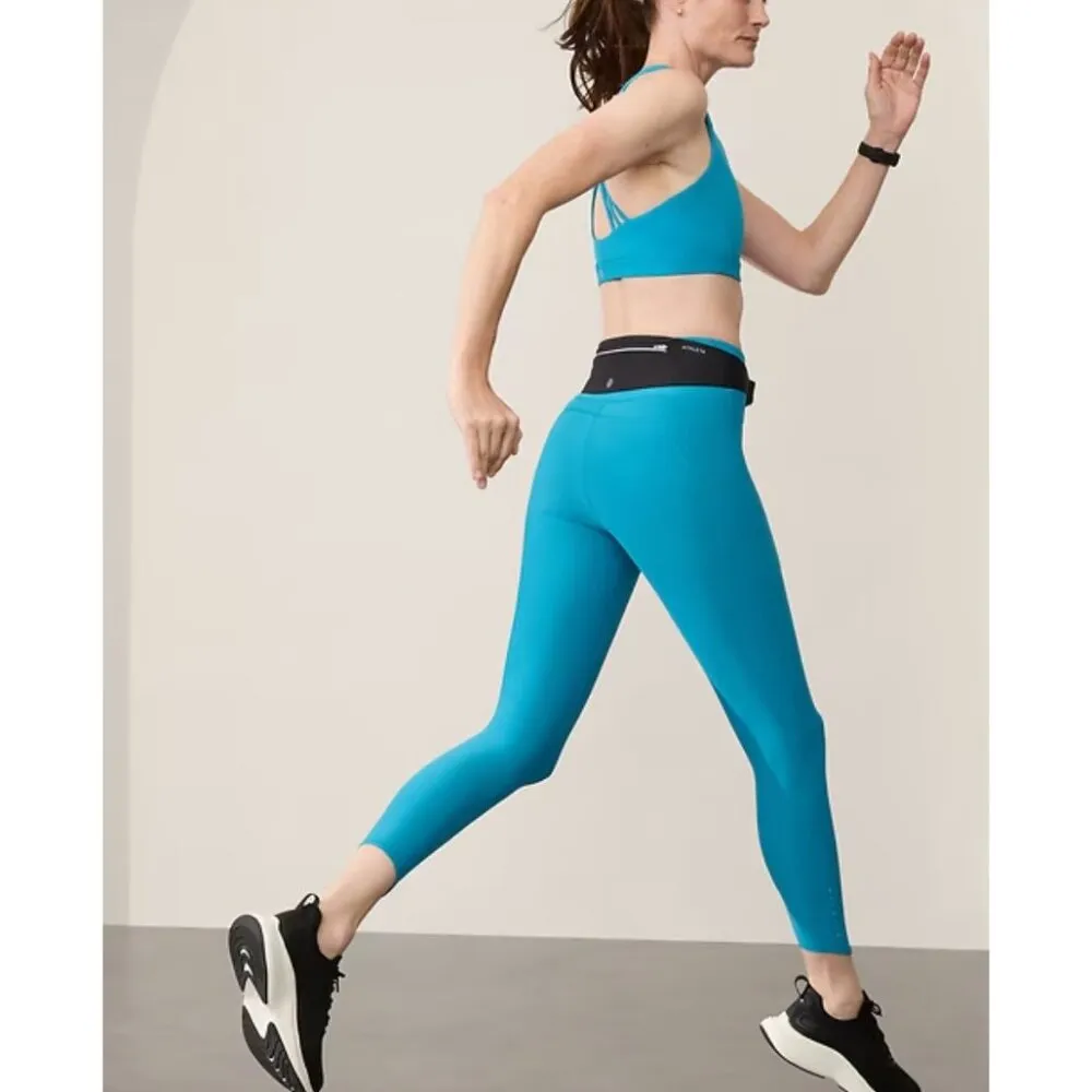 Athleta MT Pacesetter Ultra High Rise 7/8 Legging Medium Tall Pacific Blue - Image 3