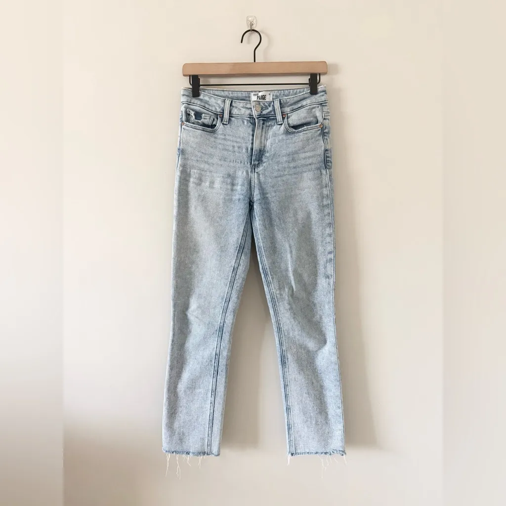 PAIGE Hoxton Slim Straight Leg Jeans in Light Wash Size 26 - Image 2