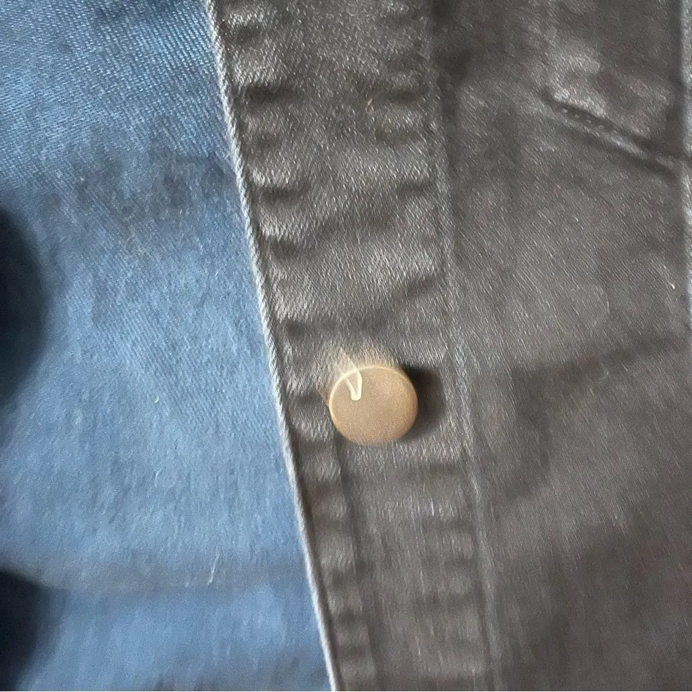 J Brand Blue Dark Washed Denim Jean Jacket Size Medium - Image 5