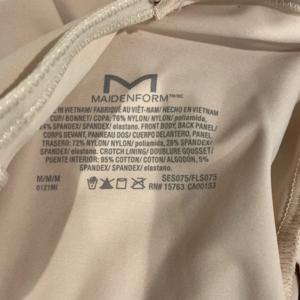 Maidenform Nude Shaping Underwire Bodysuit M - Image 7