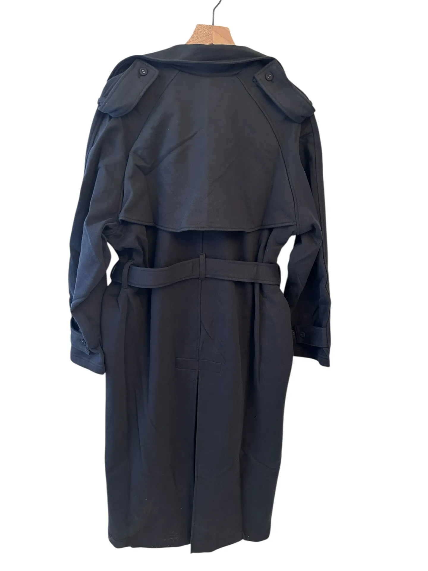 NWT SKIMS Boyfriend Fleece Trench Coat - Onyx XXS  OVERSIZED WILL FIT S-L$248 - Image 3