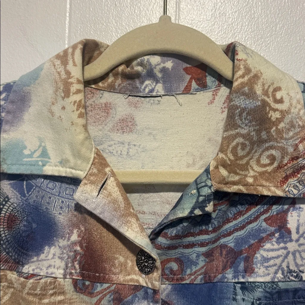 Abstract design jacket multi color size xl - Image 3