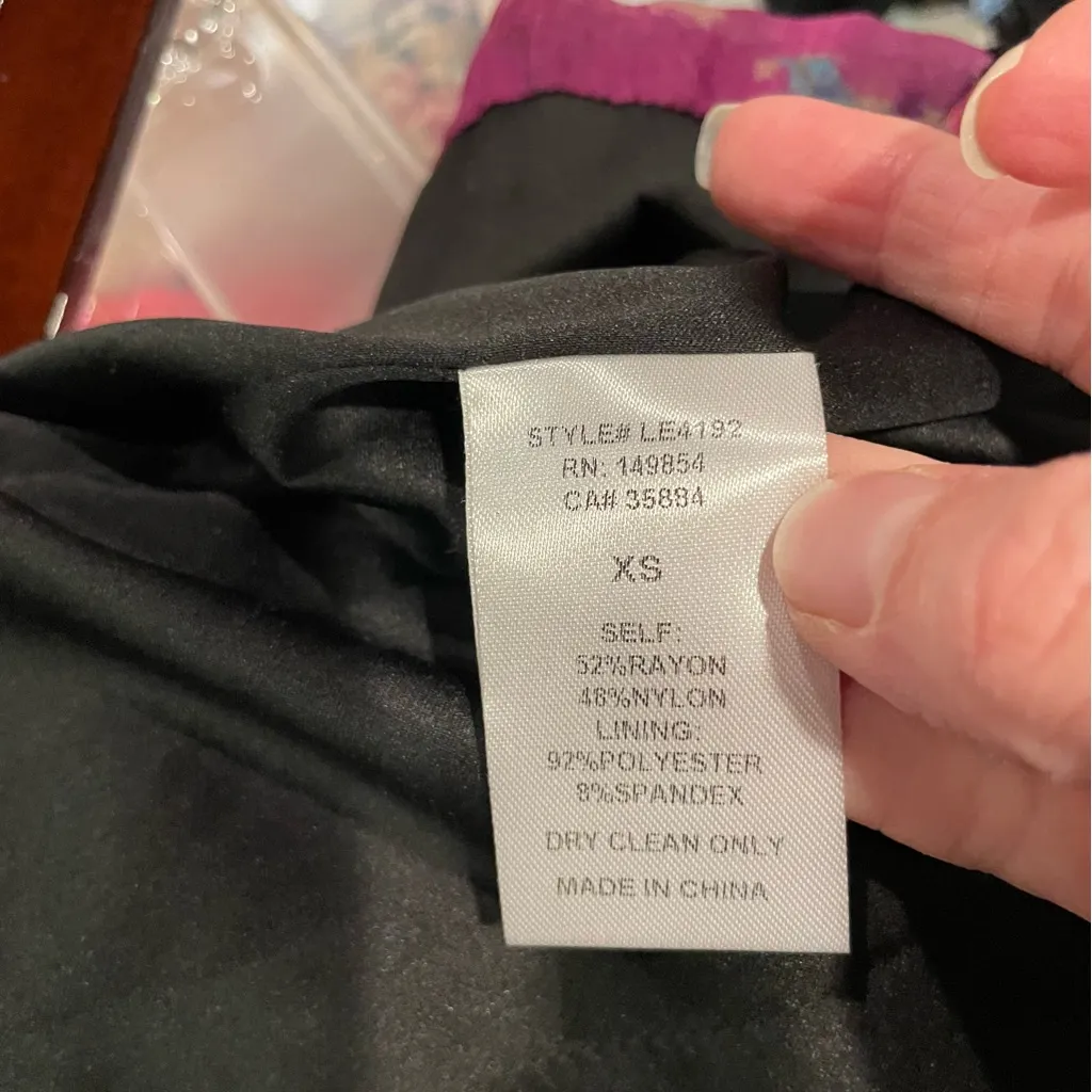 Vintage 90s-Y2K crushed velvet floral whimsigoth lightweight blazer mesh sheer - Image 5